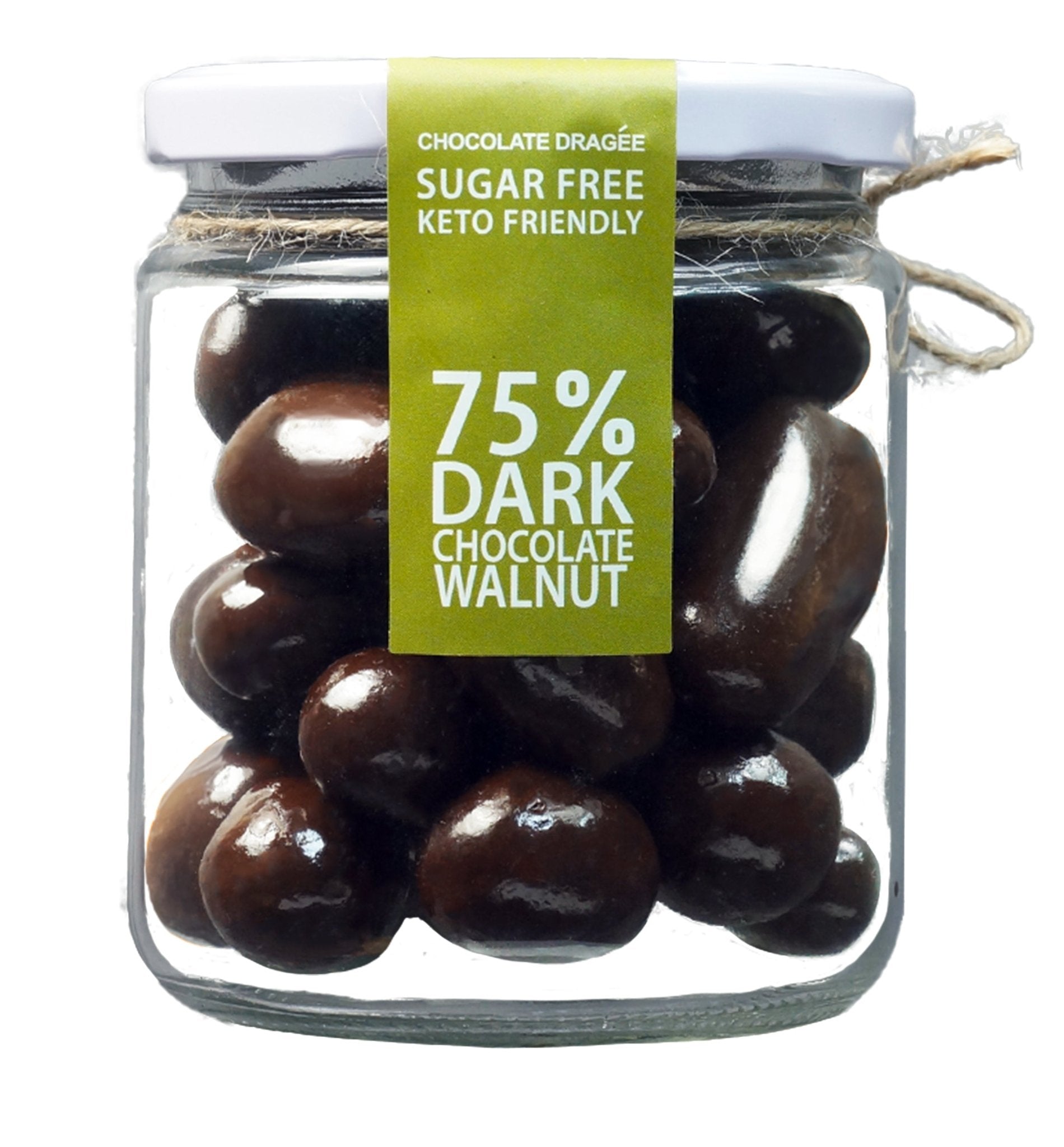75% Sugar Free Dark Chocolate Walnut Dragées - Lemistry