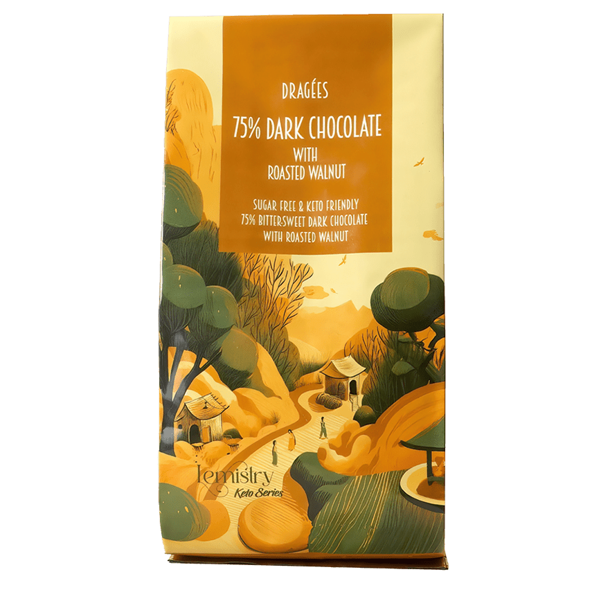 75% Sugar Free Dark Chocolate Walnut - Lemistry